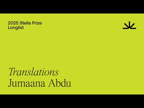2025 Longlisted Author Jumaana Abdu Speaking About Her Book Translations 