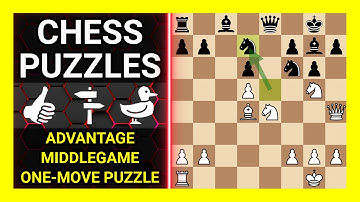 Chess Puzzles to Practice. Themes: Advantage, Middlegame, One-move puzzle. Learn Chess