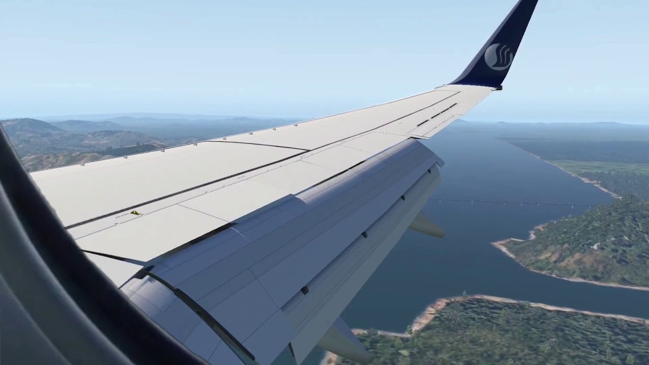 Realistic B737-800 Shandong Airlines Landing Zhuhai Jinwan Airport
