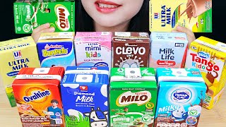 Download lagu ASMR MINUM SUSU KOTAK 🧃 ULTRAMILK COKLAT, MILO, OVALTINE, MILK LIFE, CLEVO, ULTRA MIMI, DANCOW