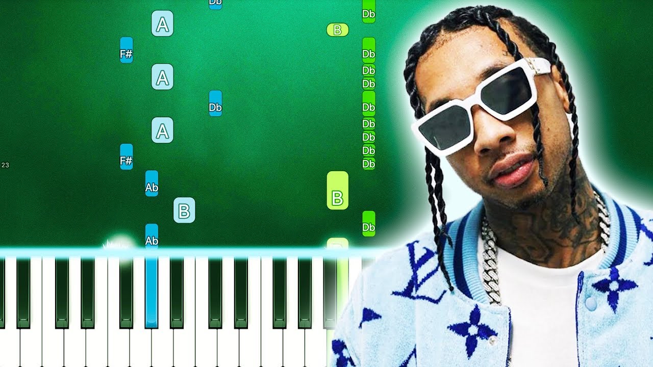 Tyga, YG, Santana - MAMACITA (Piano Tutorial) By MUSICHELP