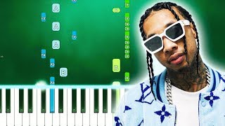 Tyga, YG, Santana - MAMACITA (Piano Tutorial) By MUSICHELP