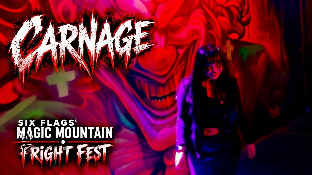 Carnage FULL WALKTHROUGH | Six Flags Fright Fest 2026 Haunted Maze