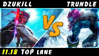 Dzukill - Yone vs Trundle TOP Patch 11.18 - Yone Gameplay