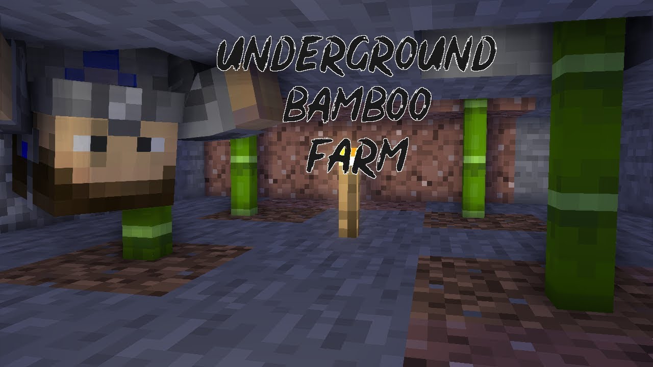 Secret Underground Bamboo Farm Minecraft One Block Tall Secret Underground Bamboo Farm Minecraft One Block Tall