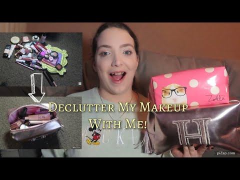 Declutter And Reorganise My Makeup With Me! | 2024