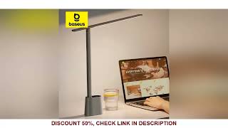 Baseus LED Desk Lamp Eye Protection Study Dimmable Office Light Foldable Table Lamp Smart Adaptive B
