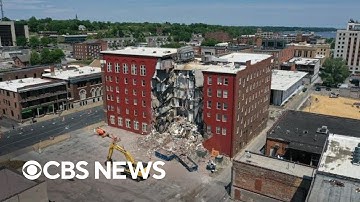 Davenport, Iowa, officials say 5 unaccounted for after partial building collapse | full video