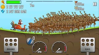 Hill Climb Racing - SLEIGH Full Upgrading in COUNTRYSIDE! Unlimited Coins, Unlimited Gems screenshot 5
