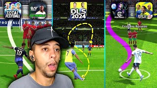 QUAL O MELHOR FUTEBOL MOBILE DE 2024? DLS - FC MOBILE - EFOOTBALL - TOTAL FOOTBALL- VIVE LE FOOTBALL