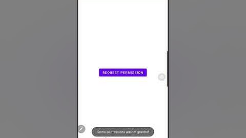 Android Request Runtime Permission (demo)