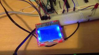 Raspberry Pi with Nokia 5110 LCD Display