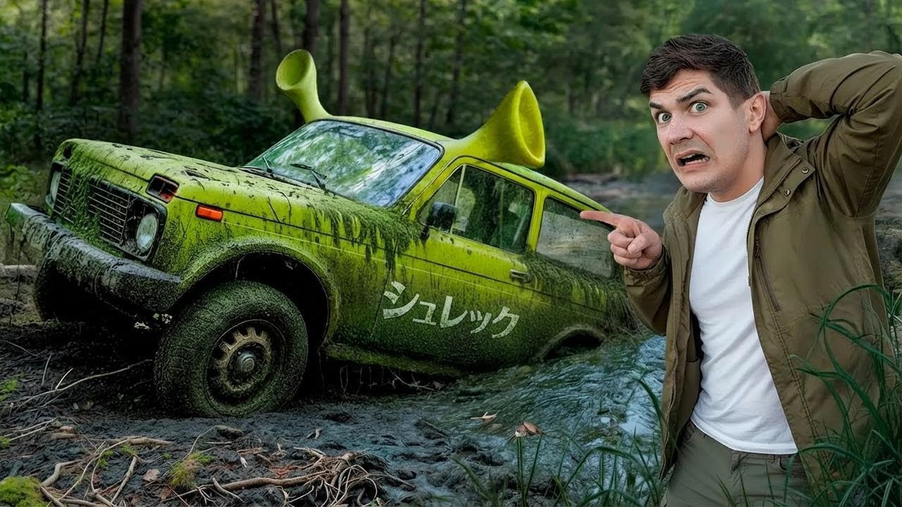 シュレックの沼で“伝説のトラック”発見！まさかのクラッシュカーも見つけた