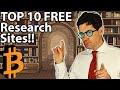 TOP 10 FREE Crypto Research Sites & Tools!! 📖
