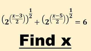 🙋Solving A Nice Exponential Equation | Can You Solve This Math Problem