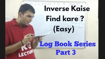 How to Find Reciprocals/Inverse Using Log Table #FindInverse #logbook #reciprocallogbook