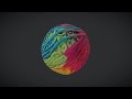 🧶 Colorful Yarn Ball – Low Poly PBR 3D Model