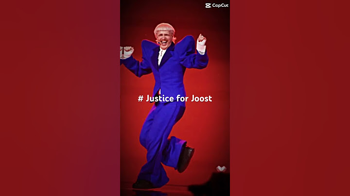 Jongens kom op hij wou dit zo graag doe eens normaal Joost doet vanavond gewoon mee