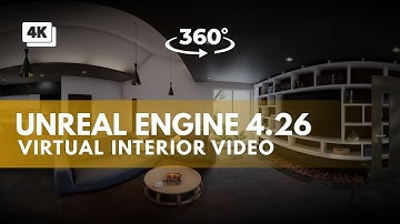 Unreal Engine 4.26 - 360 Video - Interactive Virtual Tour - 4K