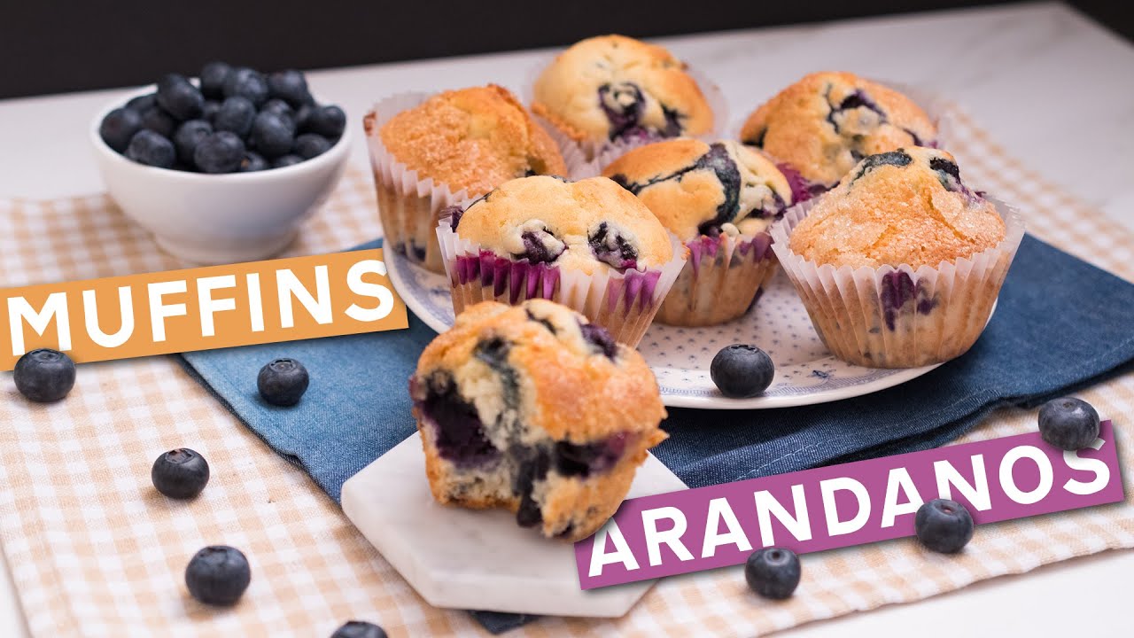 Como Preparar Muffins de Arandanos