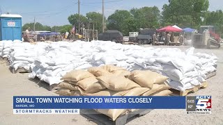 Residents in Hardin, MO are closely watching flood waters