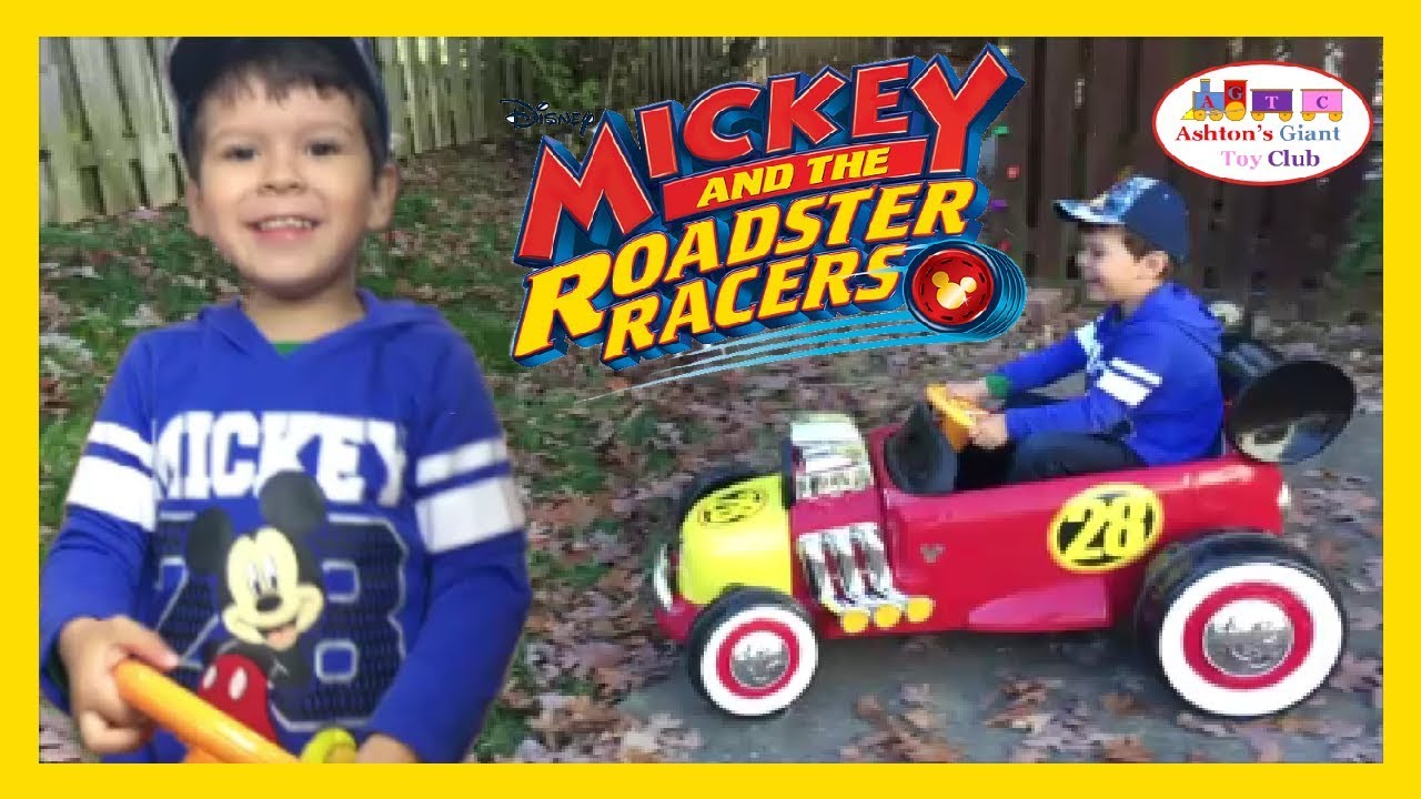 mickey roadster racer ride on car