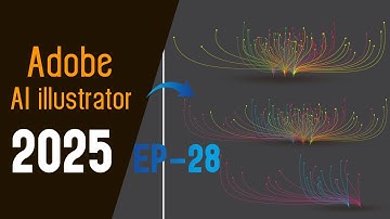 Part-29| Illustrator 2025 Tips- How to create abstract technology data Adobe Illustrator
