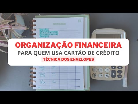 Organização Financeira com cartão de crédito 💳 I Técnica dos envelopes ✉️