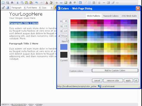123 Shop Pro - Html Editor Color Formatting Tutorial