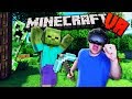 TRAPPED IN THE WORLD OF MINECRAFT?! | Minecraft VR Gameplay Part 1 (Vivecraft HTC Vive)