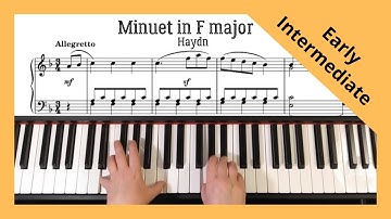Haydn - Minuet in F major (Early intermediate)