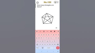 Brainout level 122 how many triangles are there