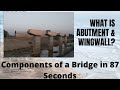 What is meant by #Abutment? | #Wingwall? | #CivilEngineering | #CivilDiplomaDrawing | #Bridge