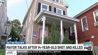 Cincinnati mayor speaks after 14-year-old shot and killed