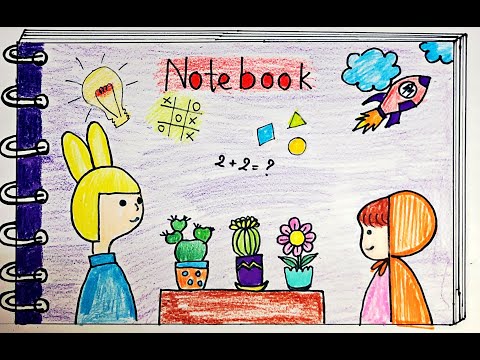 Vẽ trang trí đồ vật có dạng hình chữ nhật TRANG TRÍ BÌA VỞ | How to draw a Notebook Cover | Tổng hợp các nội dung liên quan đến vẽ trang trí bìa vở chuẩn nhất