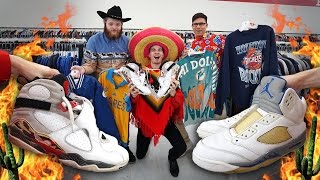 BUGS BUNNY 8s, STEALTH 5s, & JORDAN 14s IN THE THRIFT!! Trip to the Thrift #165