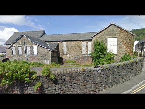 ABANDONED CWMBACH INFANTS SCHOOL SOUTH WALES VALLEYS