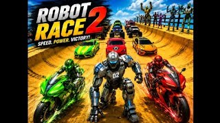 ROBOT RACE 2 | EPIC SPEED BATTLE 🔥🏁RacingGame #Robot #Gaming #SpeedChallenge #Gameplay #EpicRace 🤖🔥🏁 screenshot 1