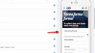 How to create forms, collect data and leads and use the embedded autoresponder