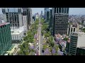 Flight over Mexico City's Paseo de la Reforma with DJI Mavic Pro Drone