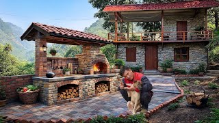 Ceo Leaves The City For The Forest Build A Kitchen, Keep Warm In The Harsh Cold Of -5C.