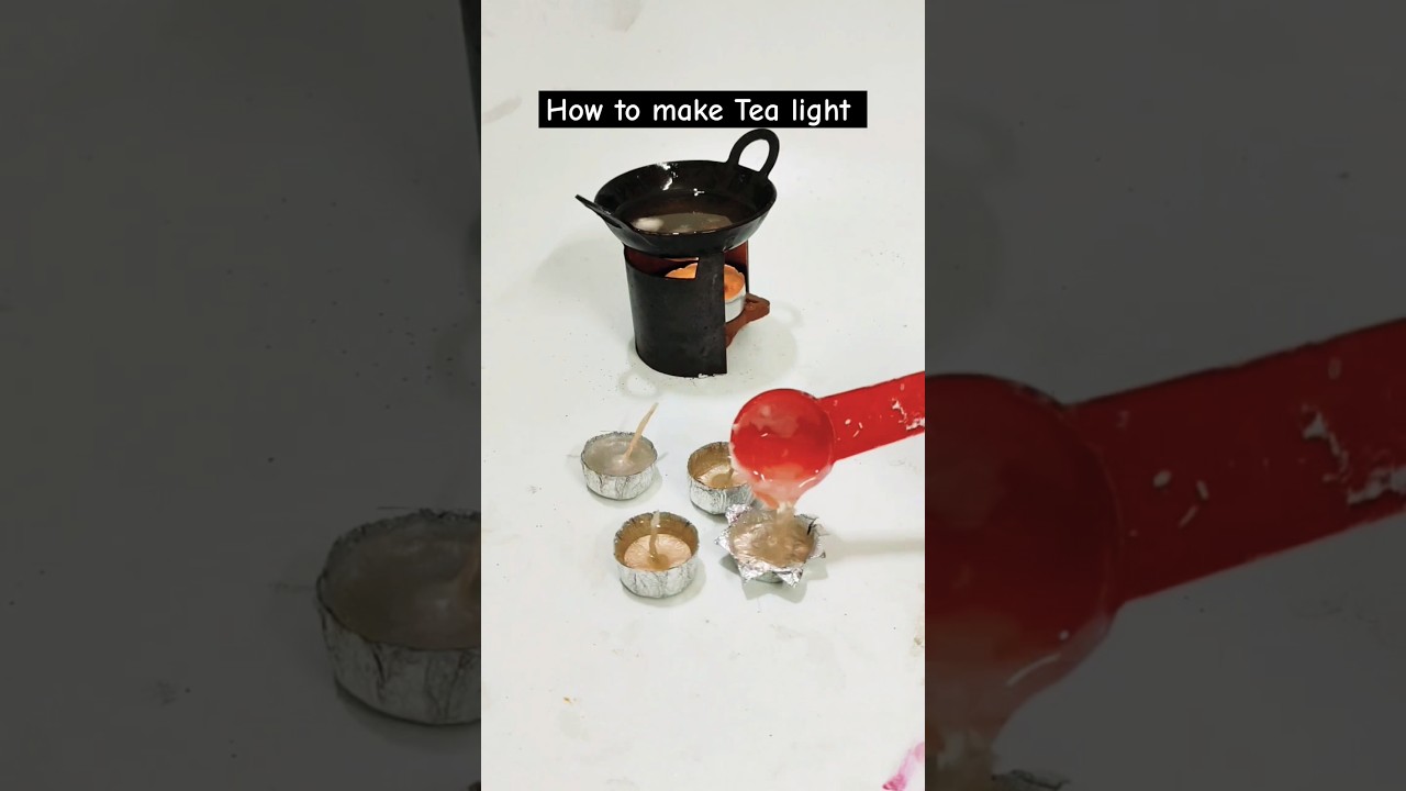 Easy Diwali decoration 💡🕯️| How to make tea light candle making at home 