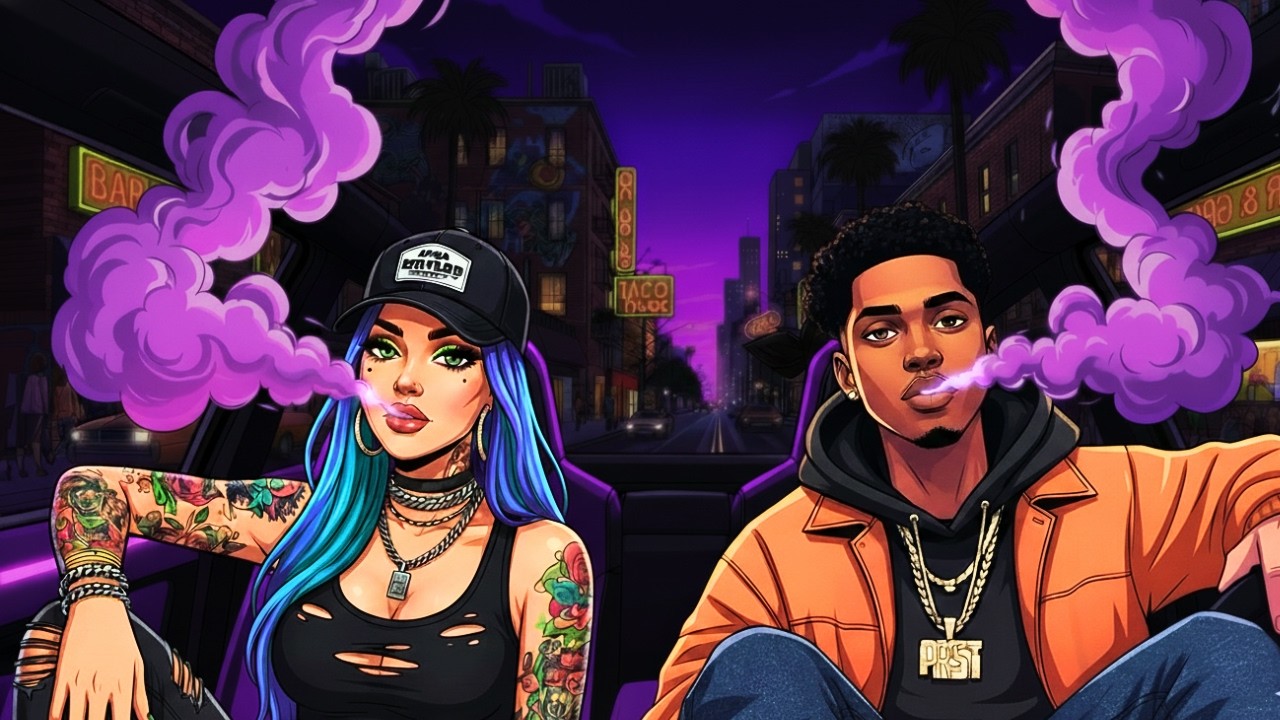 West Coast Haze Ride — 420 Chill Rap | Bluesy Hip-Hop • Stoner Drive