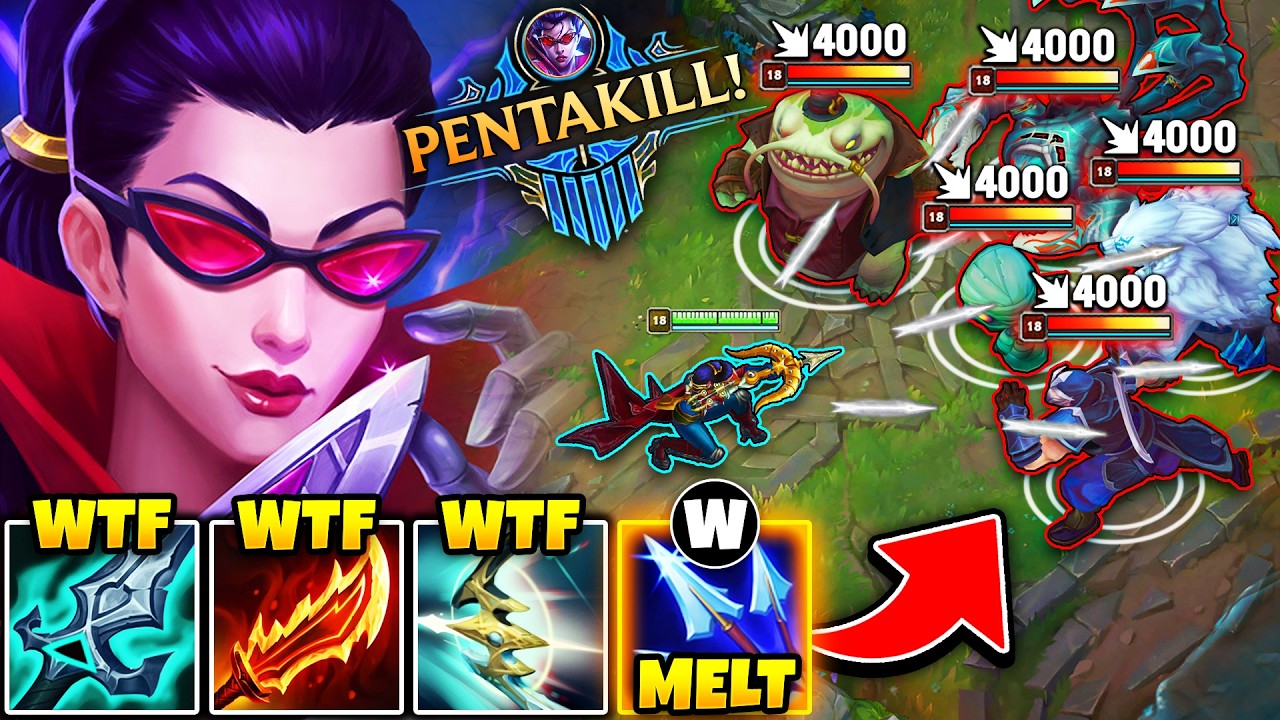 The enemies picked all Tanks, so I countered them with Vayne (100,000 DAMAGE PENTAKILL)