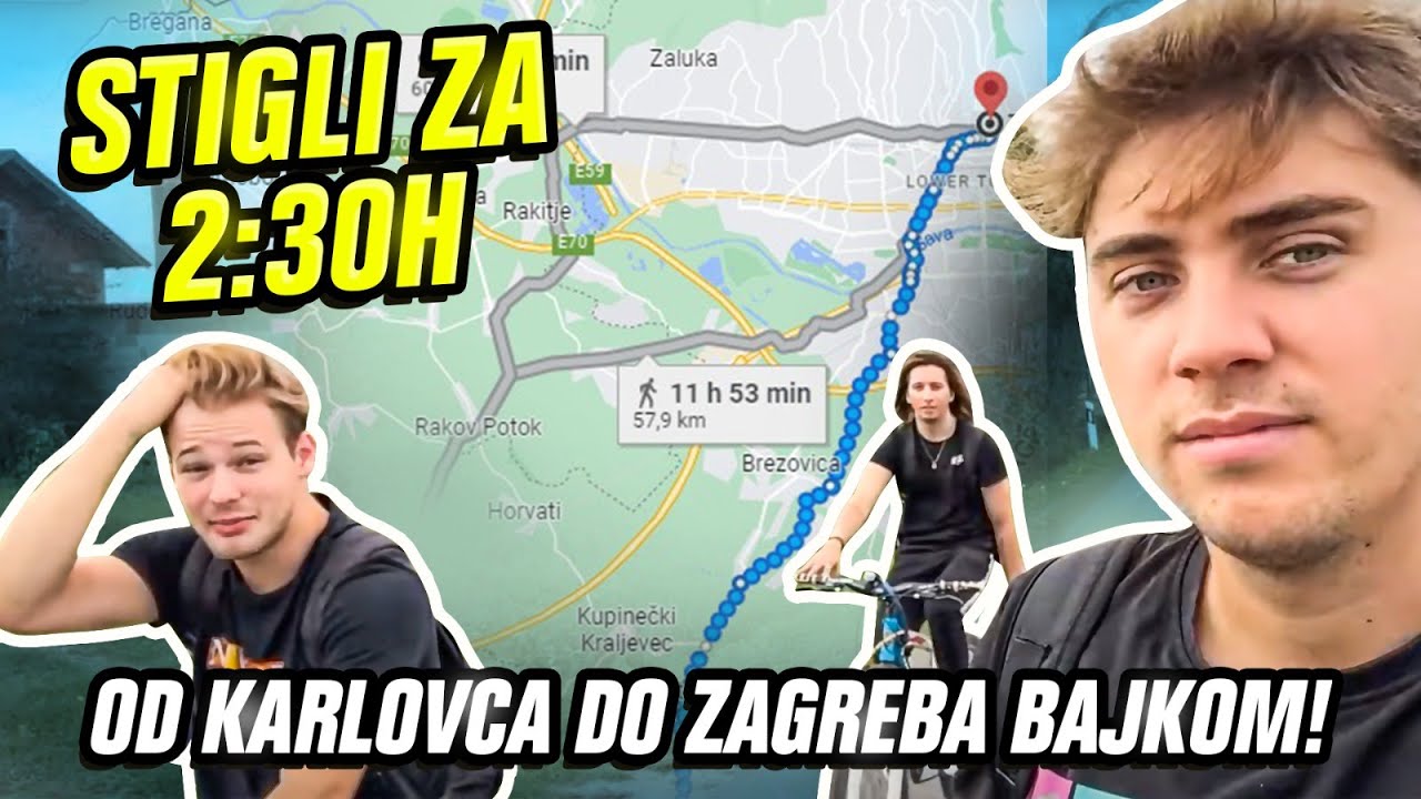 OD KARLOVCA DO ZAGREBA BICIKLOM: LJUDI SU NAM DAVALI HRANU I VODU! | Bruno, 10ficho & TheSikrt