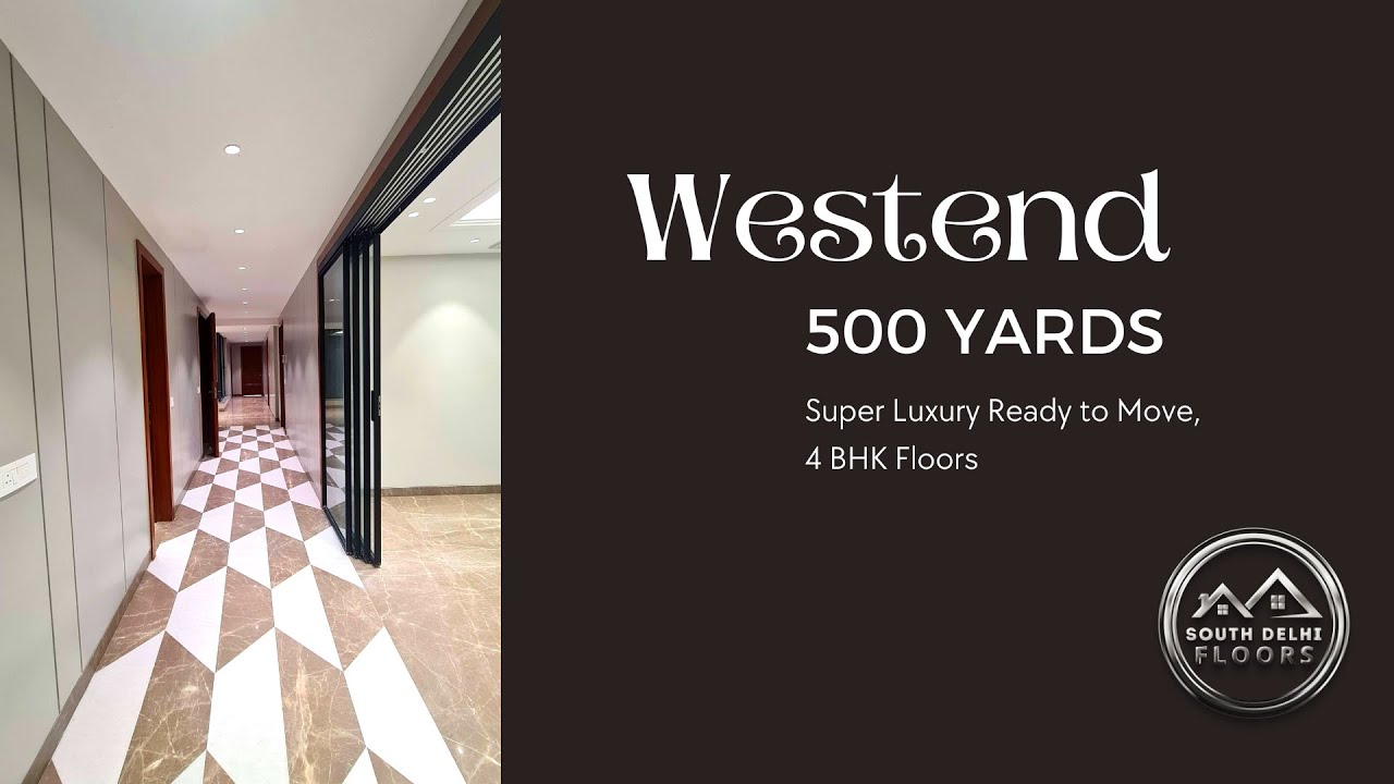 Westend Delhi Property for Sale South Delhi, 500 Yards 4 BHK YouTube