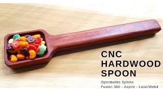 CNC Hardwood Spoon - 3D Milling double side | One piece