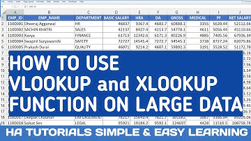 How To Use VLOOKUP and XLOOKUP Formula on Large Data in Excel Hindi | EXCEL IN HINDI