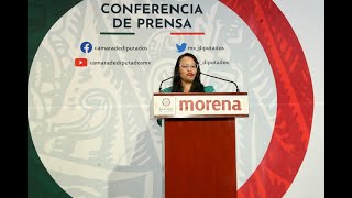 EN VIVO / Conferencia de prensa de la Dip. Ma. Cristina Vargas Osnaya (Morena)