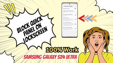 How To Block Quick Panel On Lockscreen On Samsung Galaxy S24 Ultra | 2025 Easy Guide!